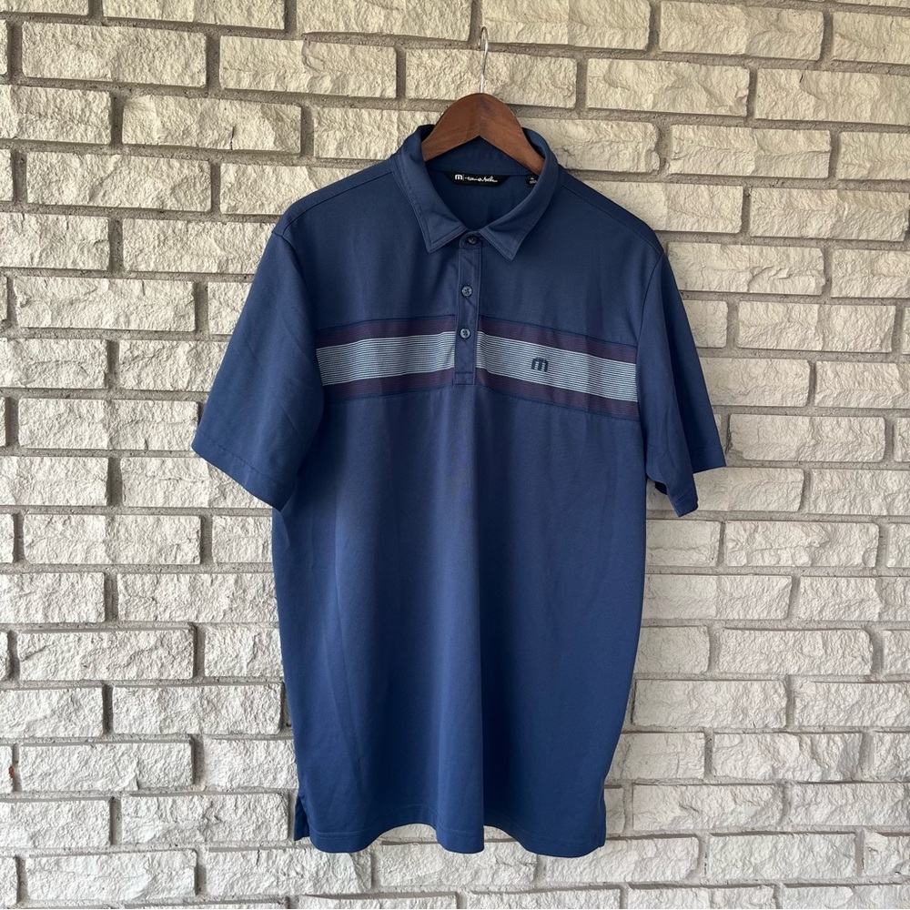 Travis Matthew Blue Red White Golf Polo size XL